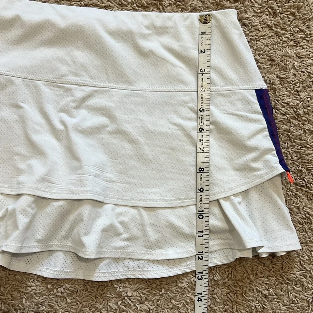 Lucky In Love Women Large White‎ Side Toggle Lined Tennis Golf Skirt